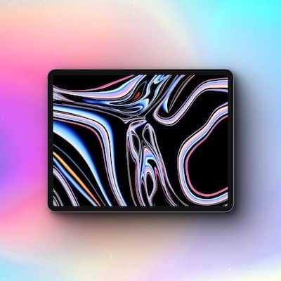 iPad mockup with beautiful background