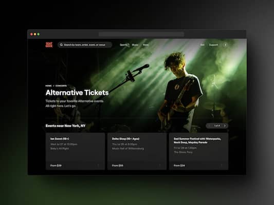 Safari mockup with adaptive background to image created on Shots